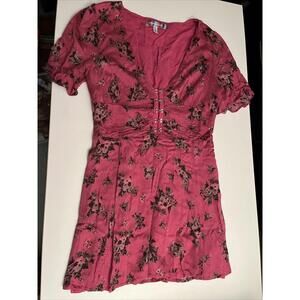 urban outfitters Pink Flower Dress Size L